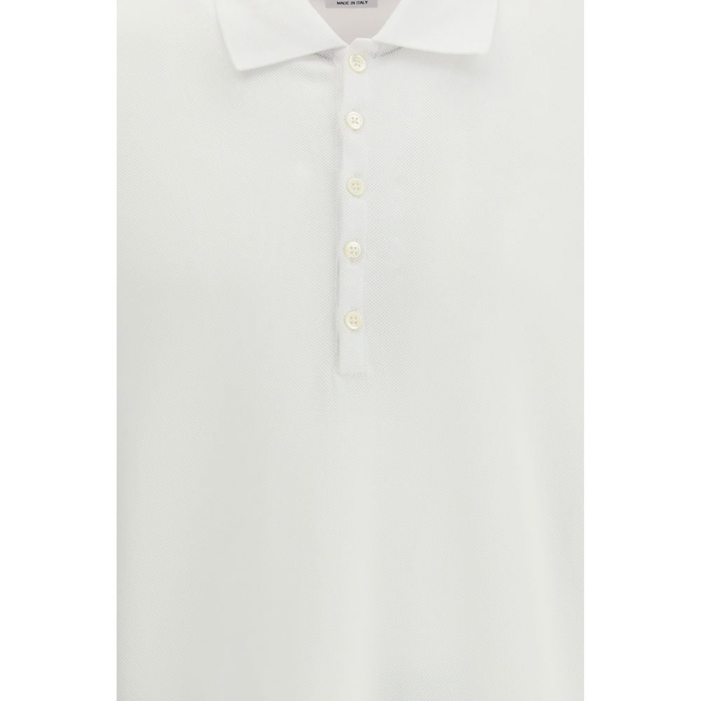 White Cotton Polo Shirt