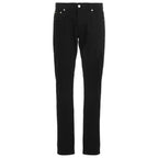 Black Cotton Skinny Jeans