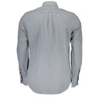 Blue Cotton Pattern Shirt