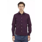 Bordeaux Cotton Dress Shirt
