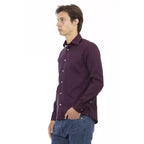 Bordeaux Cotton Dress Shirt