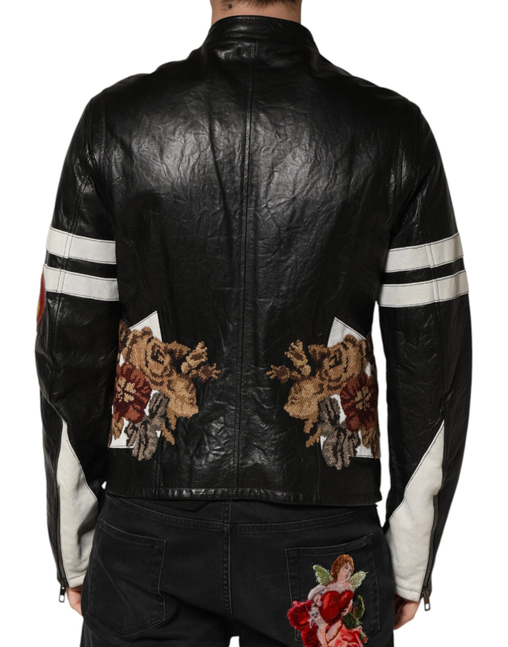 Black Guns n' Roses FullZip Men Biker Jacket