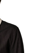 Brown Contrast Stripe Men Bomber Jacket