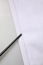 White High Waist Straight Denim Jeans