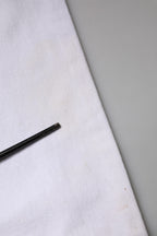 White High Waist Straight Denim Jeans