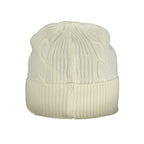 White Polyamide Women Cap