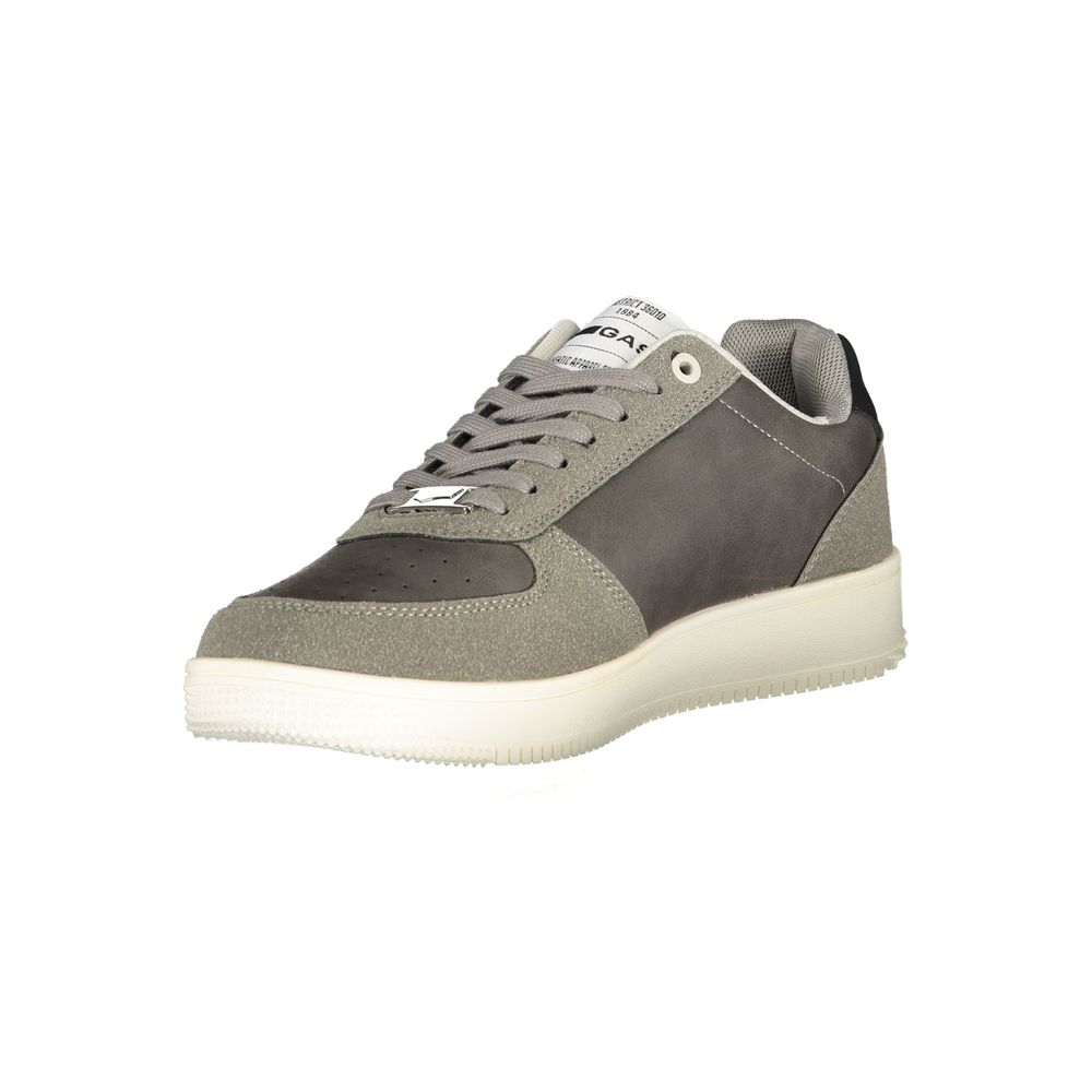 Gray Polyester Men Sneaker