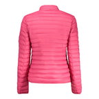 Pink Polyamide Full-Length Jacket