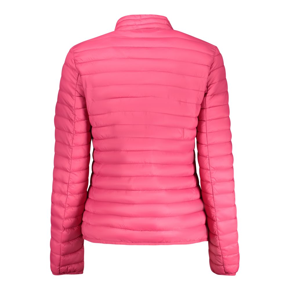 Pink Polyamide Full-Length Jacket