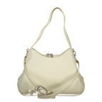 Bianco Polyurethane Women Handbag