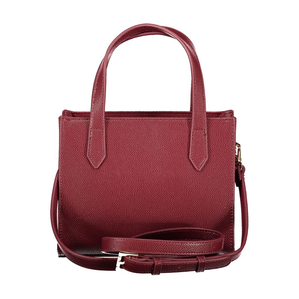 Rosso Polyurethane Women Handbag