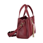 Rosso Polyurethane Women Handbag