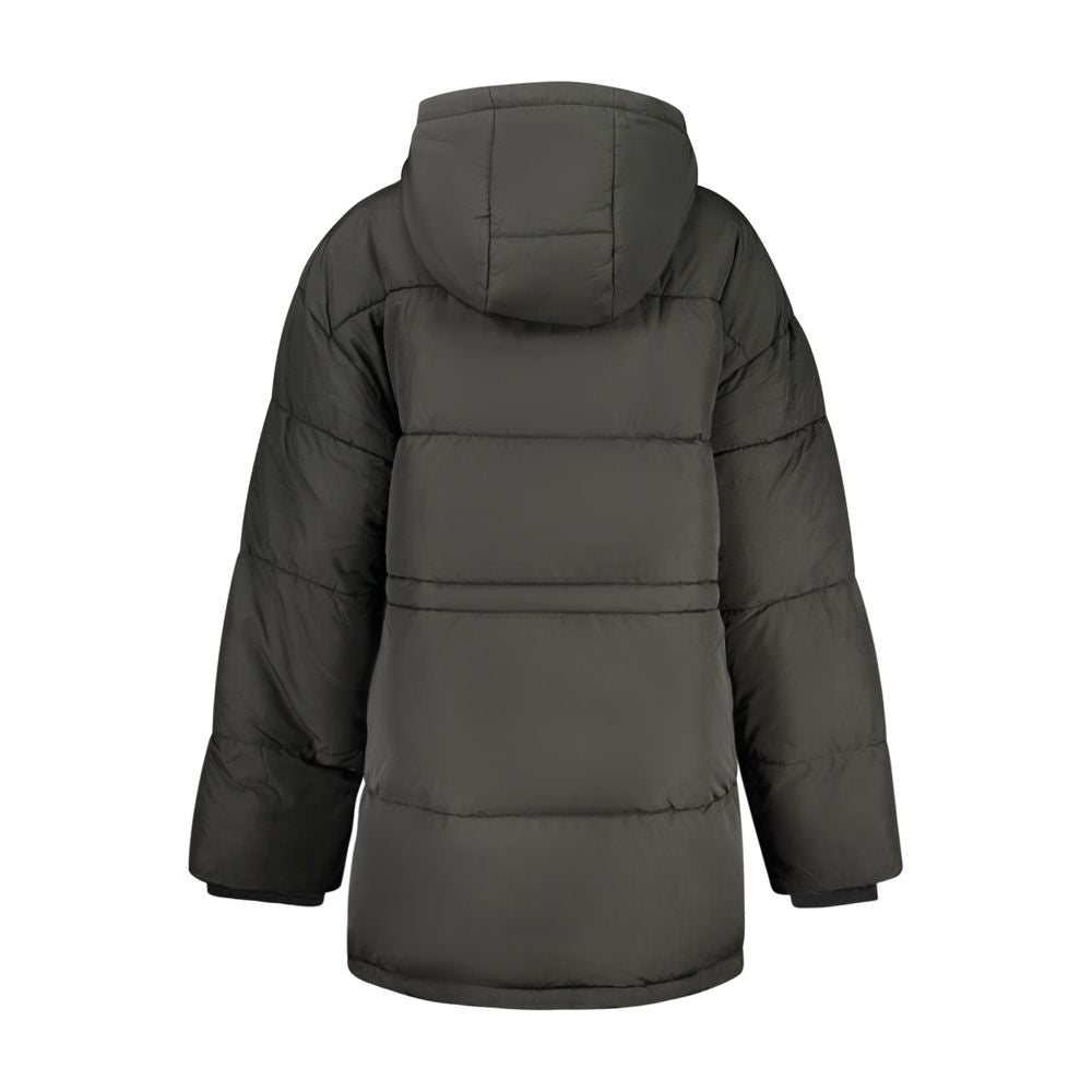 Black Polyester Women Jacket