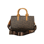 Brown Polyurethane Women's Bag