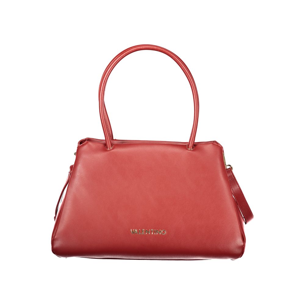 Rosso Polyurethane Women's Handbag
