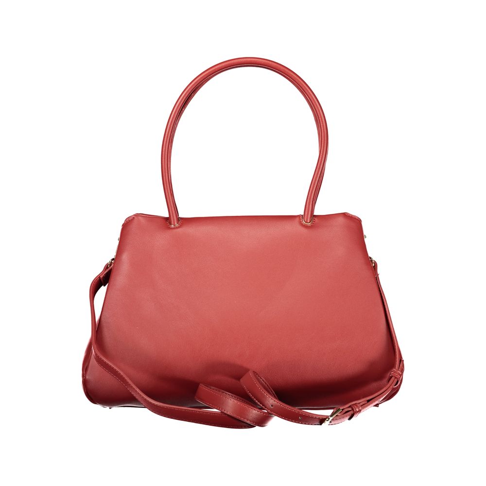Rosso Polyurethane Women's Handbag