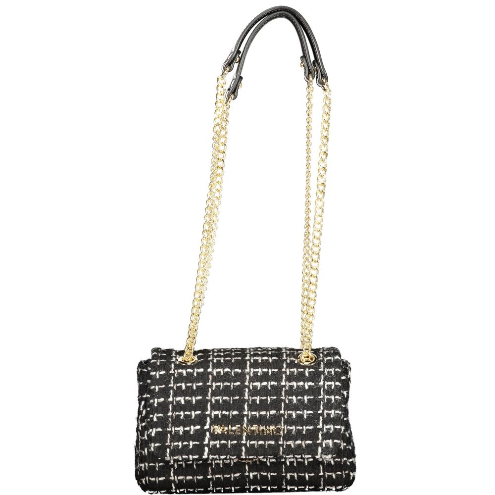 Black Polyurethane Women Handbag