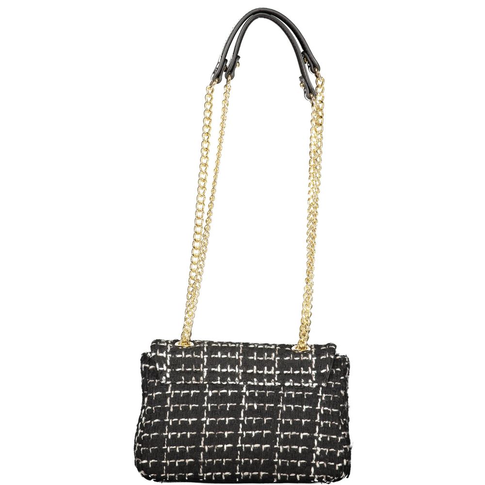 Black Polyurethane Women Handbag