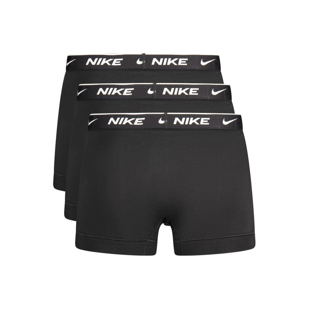 Black Cotton Men's Boxer Short