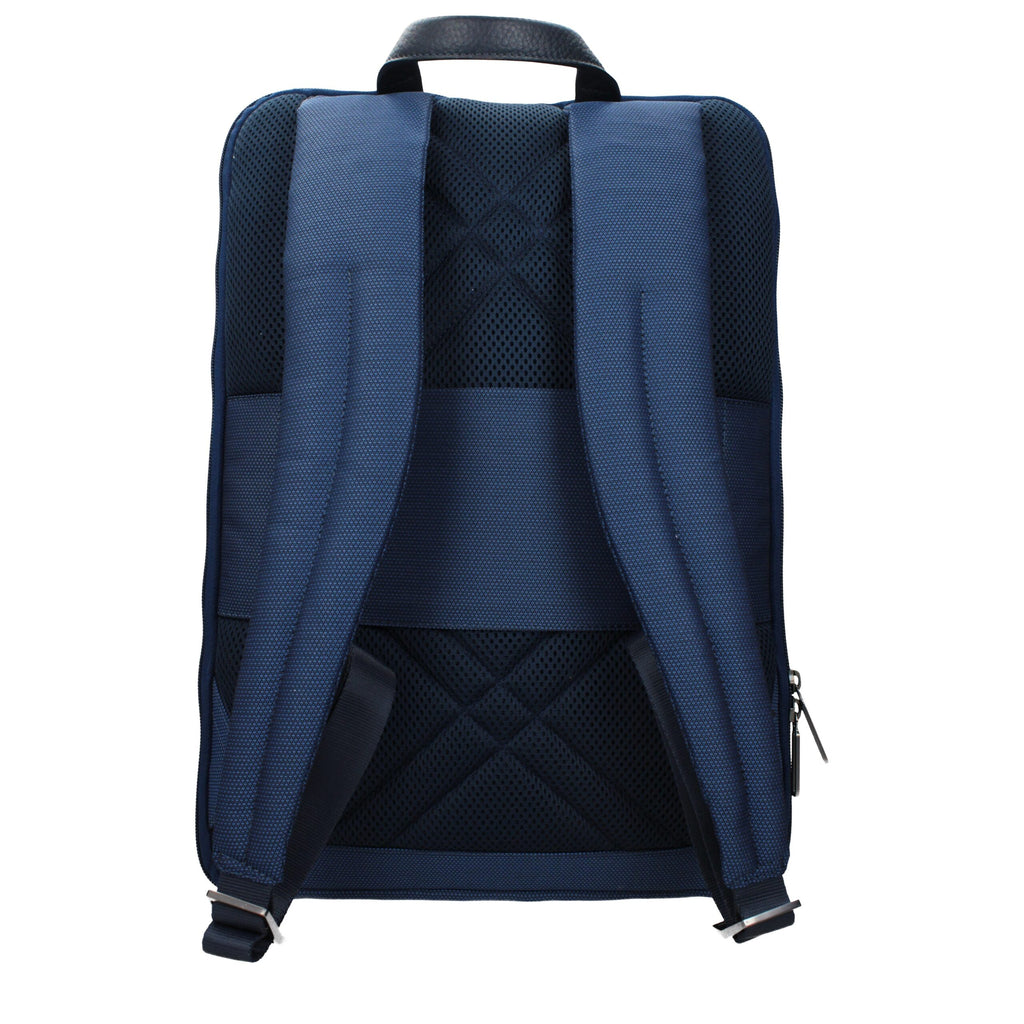 Blue Fabric Backpack