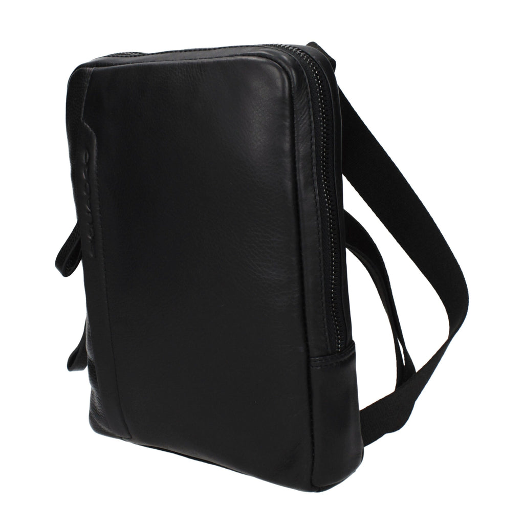 Black Leather Crossbody Bag