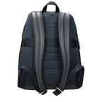 Gray Leather Backpack