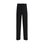 Black Fleece Wool Dress Pants